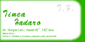 timea hadaro business card